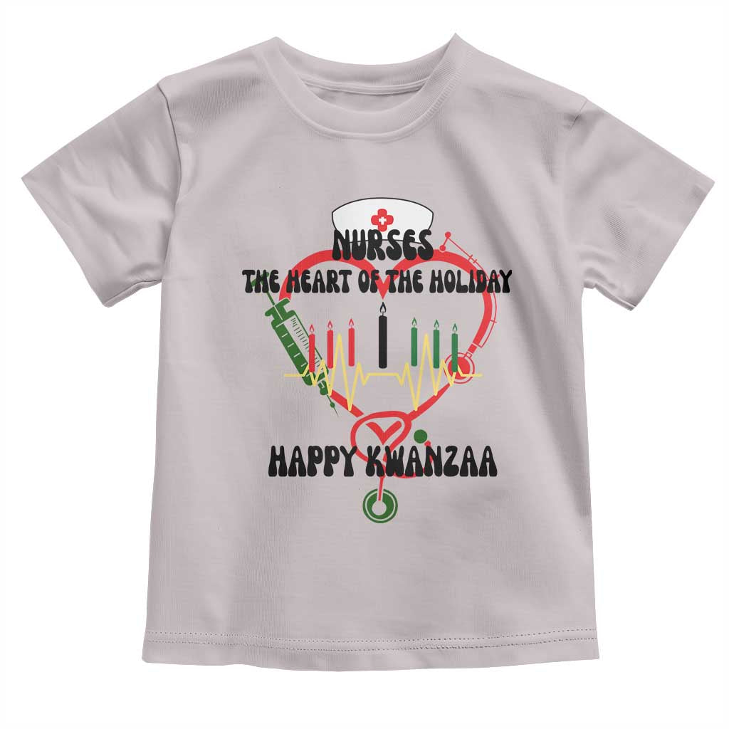 Nurses The Heart Of The Holiday Toddler T Shirt Kwanzaa Celebration Gift TS12 Ice Gray Print Your Wear