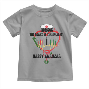 Nurses The Heart Of The Holiday Toddler T Shirt Kwanzaa Celebration Gift TS12 Sport Gray Print Your Wear