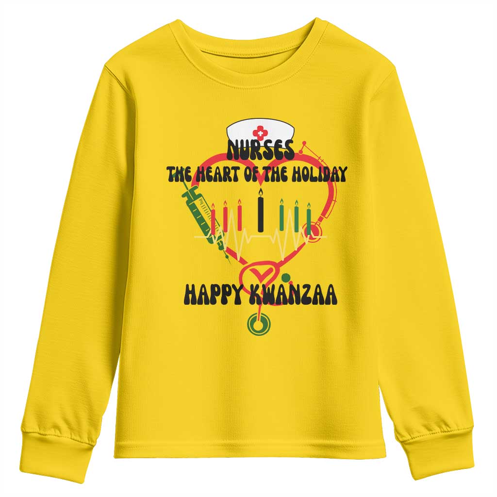 Nurses The Heart Of The Holiday Youth Sweatshirt Kwanzaa Celebration Gift TS12 Daisy Print Your Wear