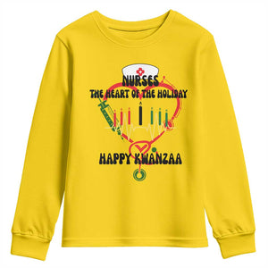 Nurses The Heart Of The Holiday Youth Sweatshirt Kwanzaa Celebration Gift TS12 Daisy Print Your Wear