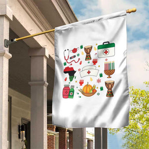 Happy Kwanzaa Nurse Pride Garden Flag African Culture Holiday Gift - Print Your Wear