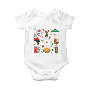 Happy Kwanzaa Nurse Pride Baby Onesie African Culture Holiday Gift - Print Your Wear