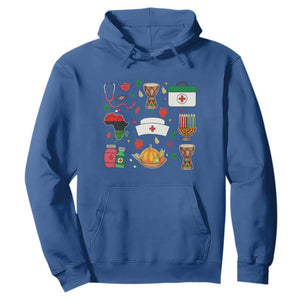 Happy Kwanzaa Nurse Pride Hoodie African Culture Holiday Gift TS12 Royal Blue Print Your Wear