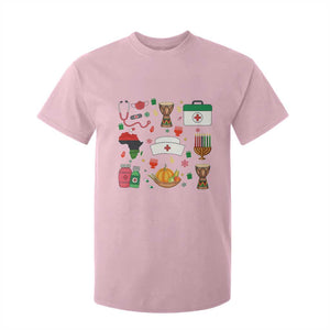 Happy Kwanzaa Nurse Pride T Shirt For Kid African Culture Holiday Gift TS12 Light Pink Print Your Wear