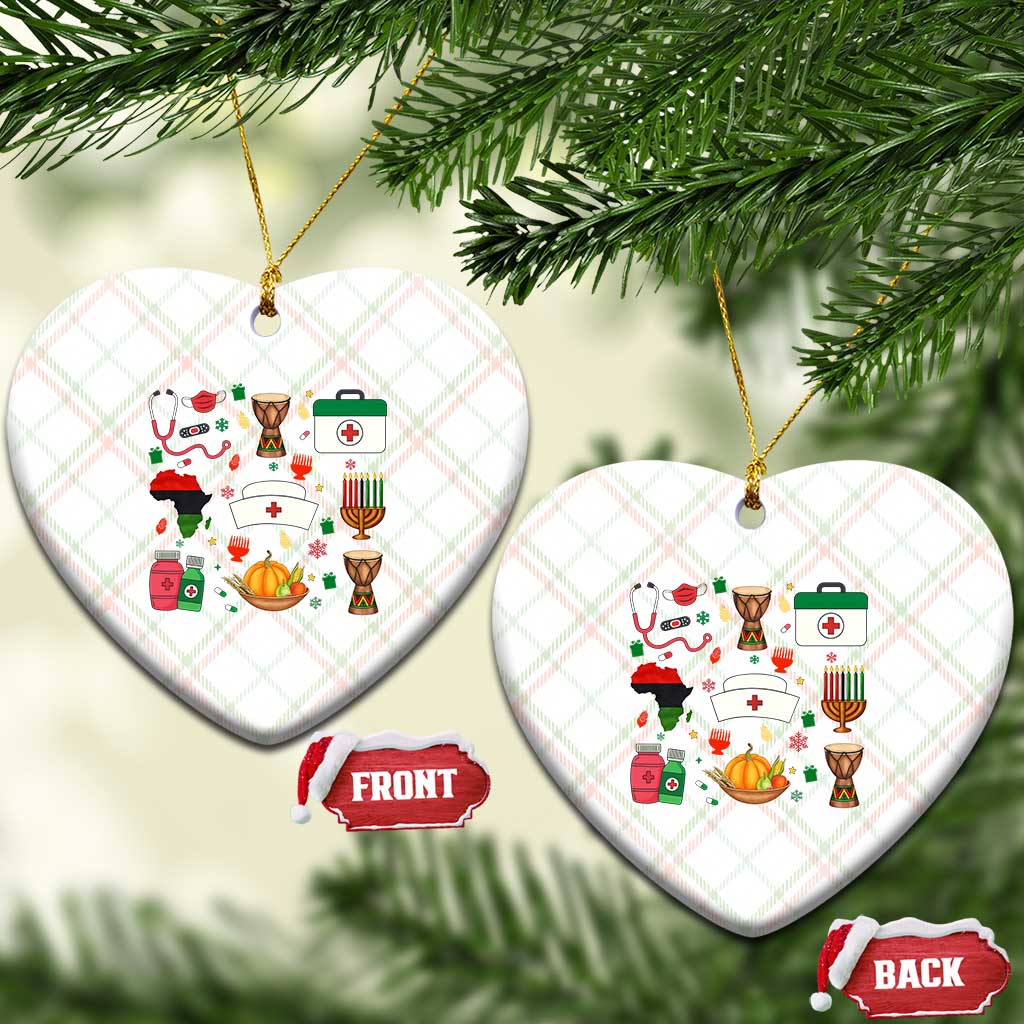 Happy Kwanzaa Nurse Pride Ceramic Ornament African Culture Holiday Gift TS12 Print Your Wear