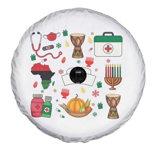 Happy Kwanzaa Nurse Pride Spare Tire Cover African Culture Holiday Gift - Print Your Wear