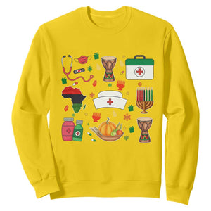 Happy Kwanzaa Nurse Pride Sweatshirt African Culture Holiday Gift TS12 Daisy Print Your Wear