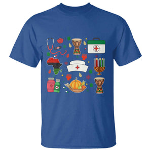 Happy Kwanzaa Nurse Pride T Shirt African Culture Holiday Gift TS12 Royal Blue Print Your Wear
