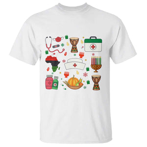 Happy Kwanzaa Nurse Pride T Shirt African Culture Holiday Gift TS12 White Print Your Wear