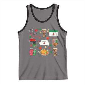 Happy Kwanzaa Nurse Pride Tank Top African Culture Holiday Gift - Print Your Wear