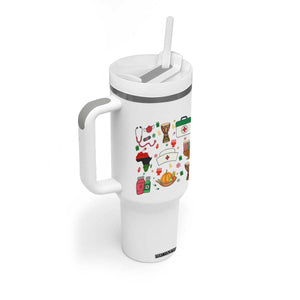 Happy Kwanzaa Nurse Pride Tumbler With Handle African Culture Holiday Gift - Print Your Wear