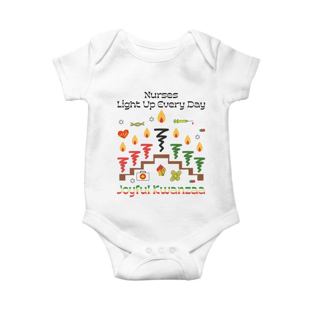 Joyful Kwanzaa Nurse Gift Baby Onesie Light Up Everyday TS12 White Print Your Wear