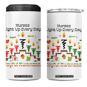 Joyful Kwanzaa Nurse Gift 4 in 1 Can Cooler Tumbler Light Up Everyday TS12 One Size: 16 oz White Print Your Wear