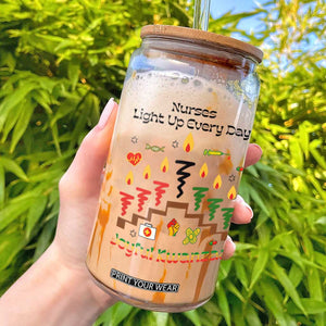 Joyful Kwanzaa Nurse Gift Glass Can Light Up Everyday TS12 White Print Your Wear