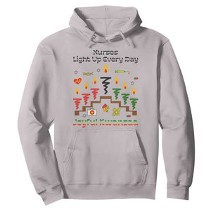 Joyful Kwanzaa Nurse Gift Hoodie Light Up Everyday TS12 Ice Gray Print Your Wear