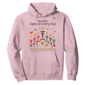 Joyful Kwanzaa Nurse Gift Hoodie Light Up Everyday TS12 Light Pink Print Your Wear