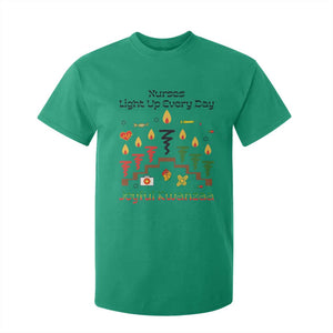 Joyful Kwanzaa Nurse Gift T Shirt For Kid Light Up Everyday TS12 Irish Green Print Your Wear