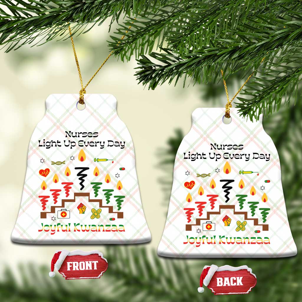 Joyful Kwanzaa Nurse Gift Ceramic Ornament Light Up Everyday TS12 Print Your Wear