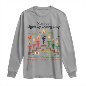 Joyful Kwanzaa Nurse Gift Long Sleeve Shirt Light Up Everyday TS12 Sport Gray Print Your Wear