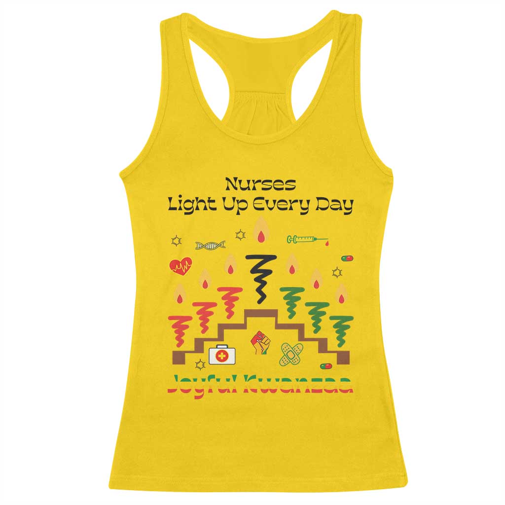 Joyful Kwanzaa Nurse Gift Racerback Tank Top Light Up Everyday TS12 Daisy Print Your Wear
