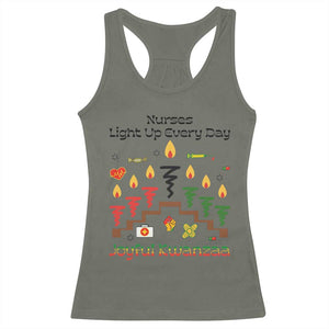 Joyful Kwanzaa Nurse Gift Racerback Tank Top Light Up Everyday TS12 Military Green Print Your Wear