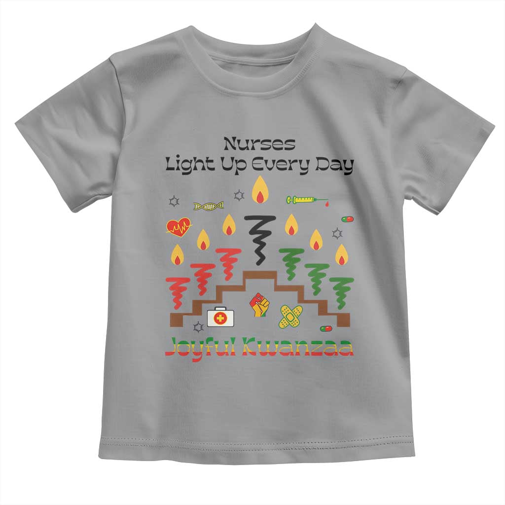 Joyful Kwanzaa Nurse Gift Toddler T Shirt Light Up Everyday TS12 Sport Gray Print Your Wear