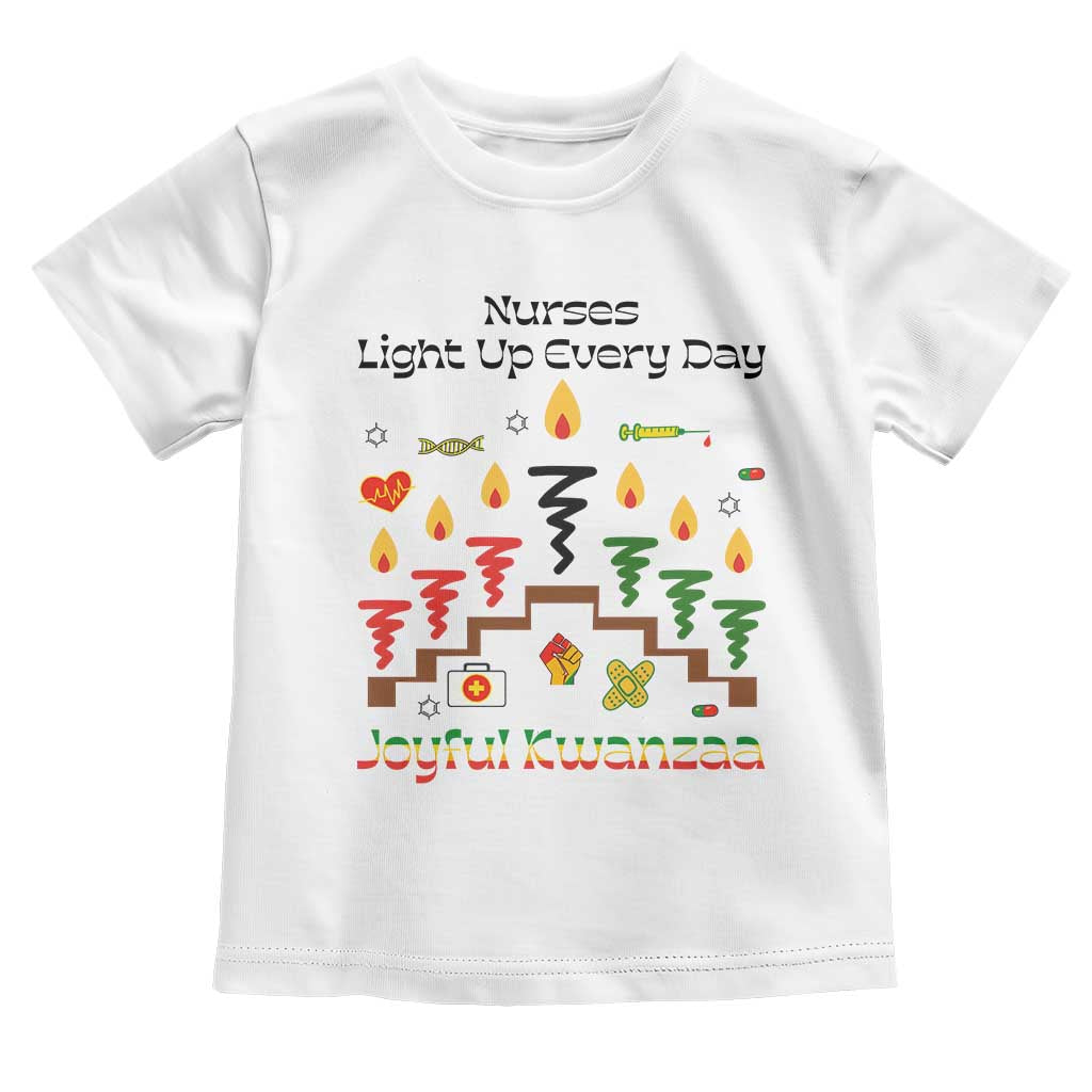 Joyful Kwanzaa Nurse Gift Toddler T Shirt Light Up Everyday TS12 White Print Your Wear