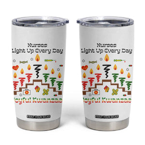 Joyful Kwanzaa Nurse Gift Tumbler Cup Light Up Everyday TS12 White Print Your Wear
