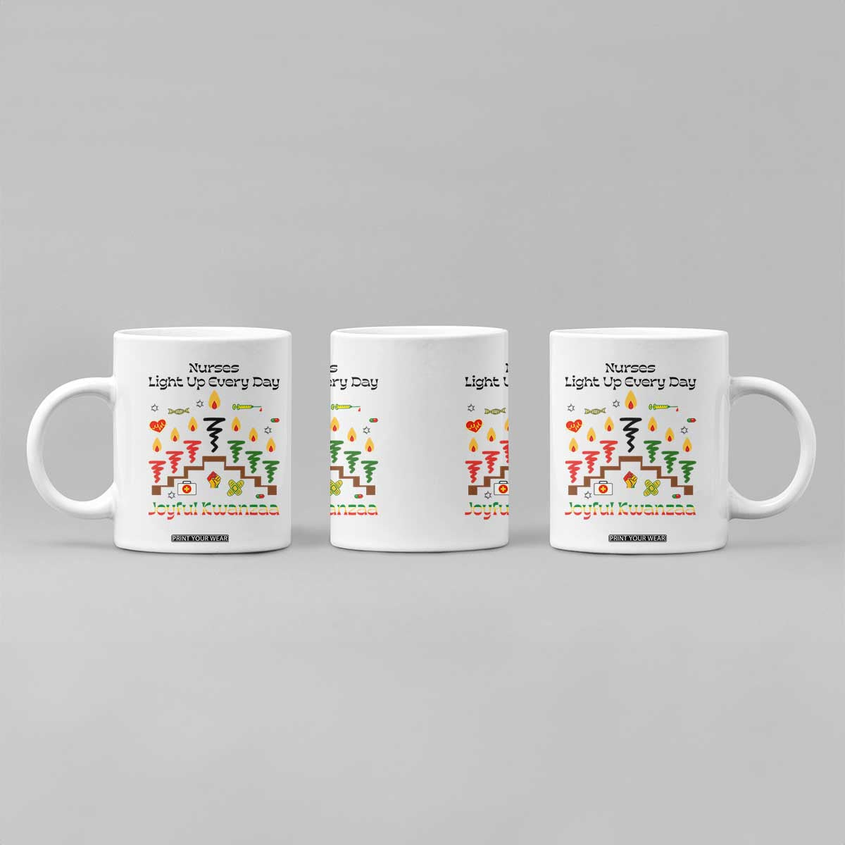 Joyful Kwanzaa Nurse Gift Coffee Mug Light Up Everyday TS12 Print Your Wear