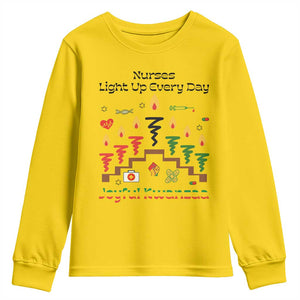 Joyful Kwanzaa Nurse Gift Youth Sweatshirt Light Up Everyday TS12 Daisy Print Your Wear
