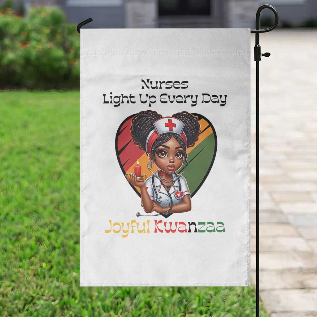 Nurses Light Up Everyday Garden Flag Joyful Kwanzaa Celebration Gift TS12 Print Your Wear