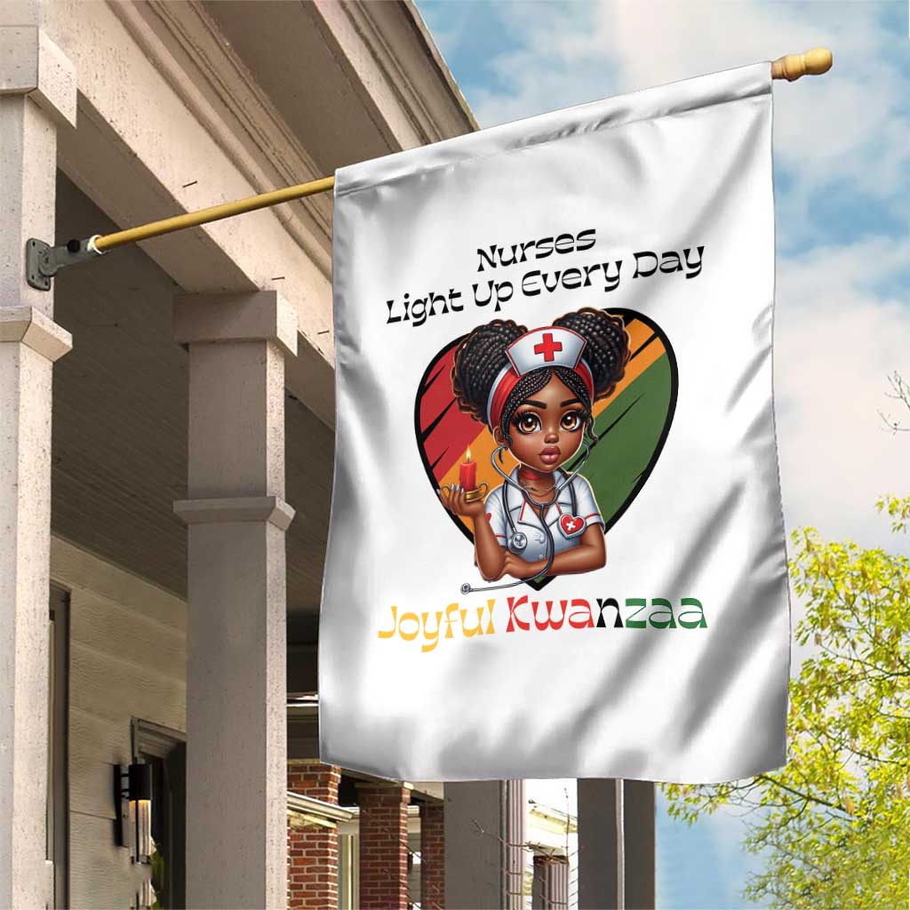 Nurses Light Up Everyday Garden Flag Joyful Kwanzaa Celebration Gift TS12 Print Your Wear