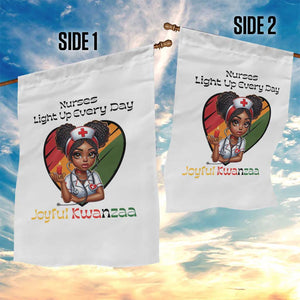Nurses Light Up Everyday Garden Flag Joyful Kwanzaa Celebration Gift TS12 Print Your Wear