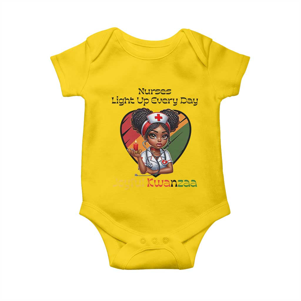 Nurses Light Up Everyday Baby Onesie Joyful Kwanzaa Celebration Gift TS12 Daisy Print Your Wear