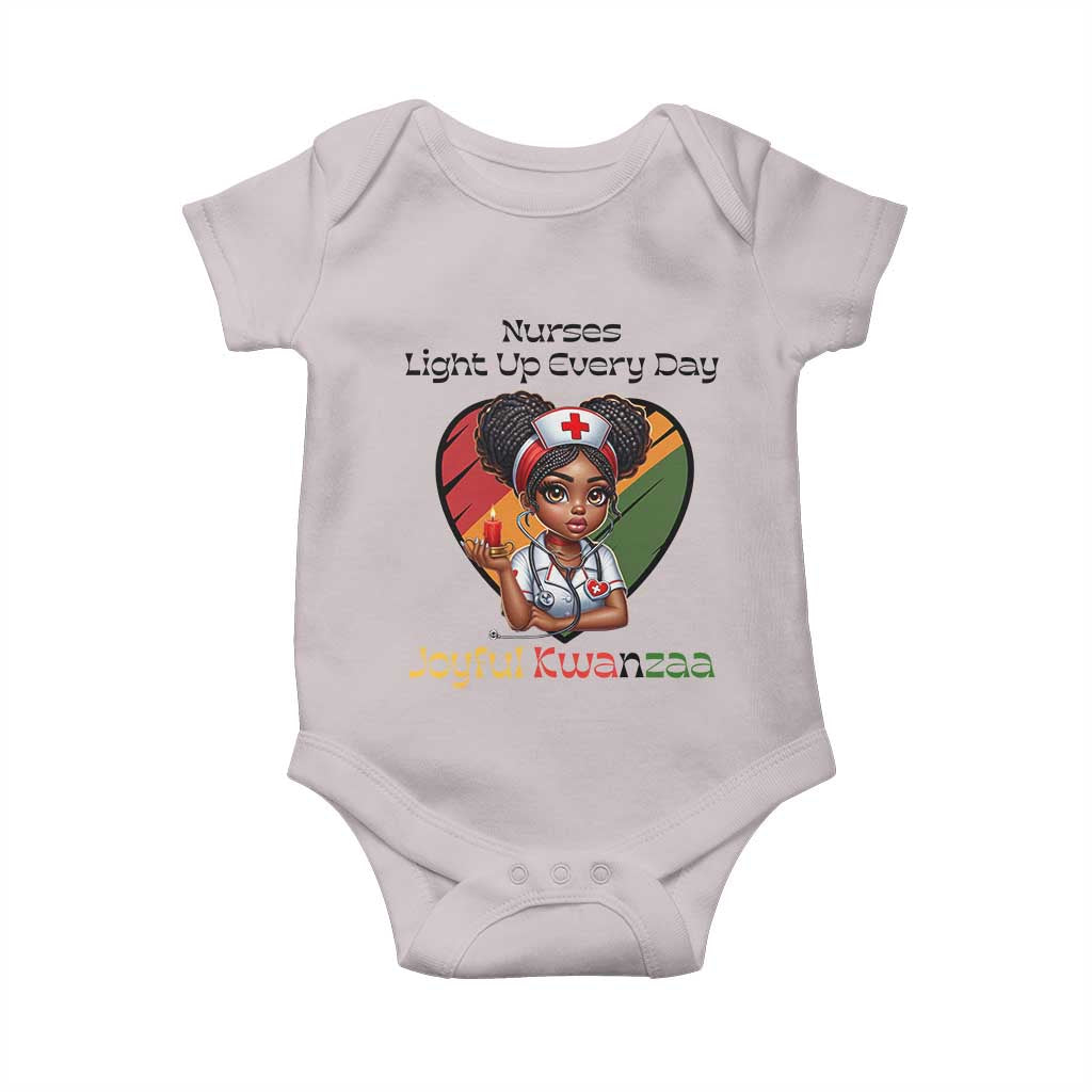 Nurses Light Up Everyday Baby Onesie Joyful Kwanzaa Celebration Gift TS12 Ice Gray Print Your Wear