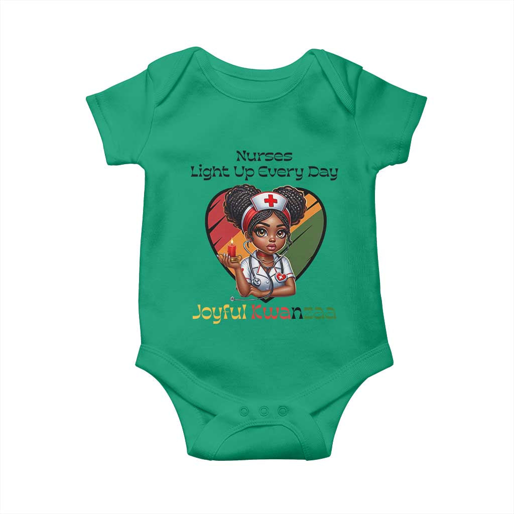 Nurses Light Up Everyday Baby Onesie Joyful Kwanzaa Celebration Gift TS12 Irish Green Print Your Wear