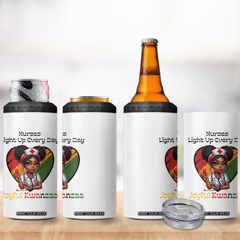 Nurses Light Up Everyday 4 in 1 Can Cooler Tumbler Joyful Kwanzaa Celebration Gift TS12 Print Your Wear