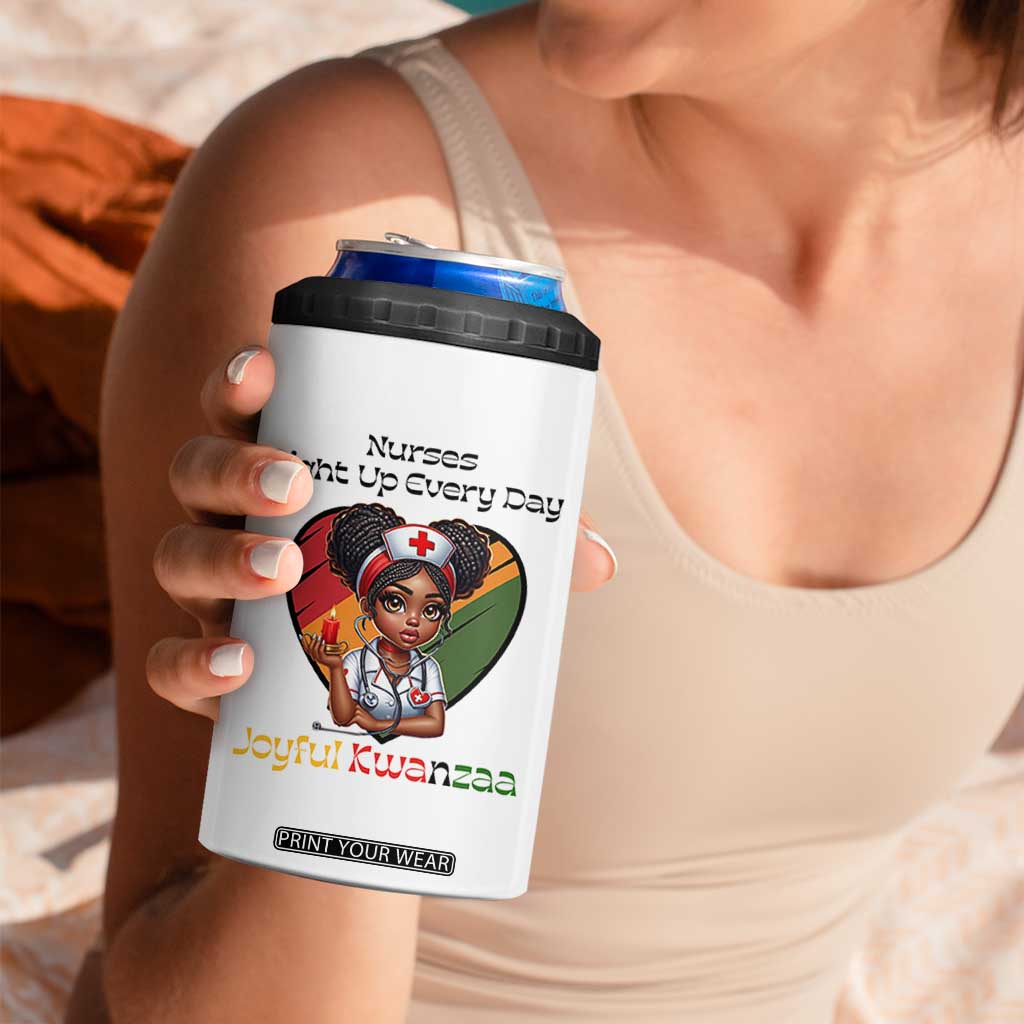 Nurses Light Up Everyday 4 in 1 Can Cooler Tumbler Joyful Kwanzaa Celebration Gift TS12 Print Your Wear