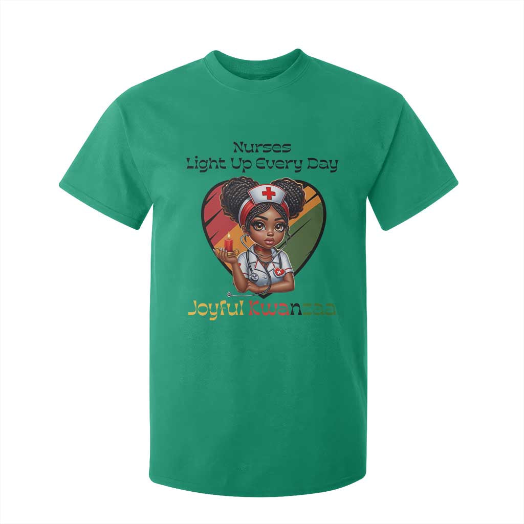 Nurses Light Up Everyday T Shirt For Kid Joyful Kwanzaa Celebration Gift TS12 Irish Green Print Your Wear