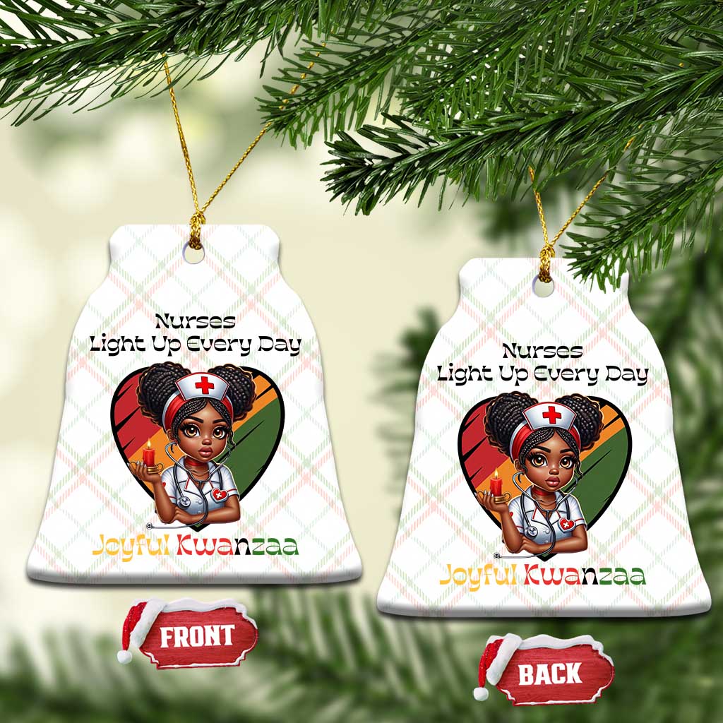 Nurses Light Up Everyday Ceramic Ornament Joyful Kwanzaa Celebration Gift TS12 Print Your Wear