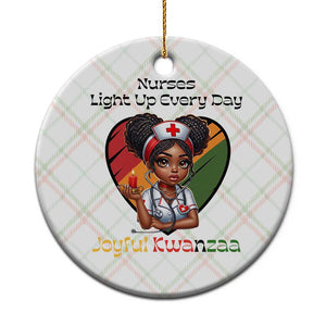 Nurses Light Up Everyday Ceramic Ornament Joyful Kwanzaa Celebration Gift TS12 1pc Christmas Plaid Print Your Wear