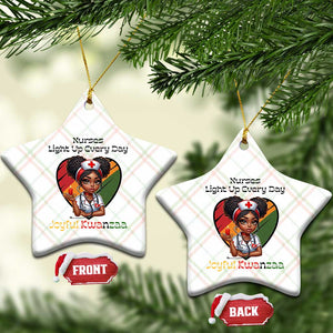 Nurses Light Up Everyday Ceramic Ornament Joyful Kwanzaa Celebration Gift TS12 Print Your Wear