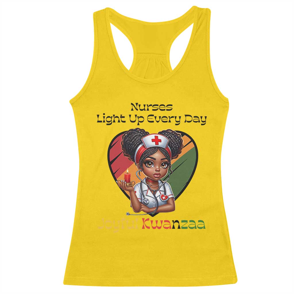 Nurses Light Up Everyday Racerback Tank Top Joyful Kwanzaa Celebration Gift TS12 Daisy Print Your Wear