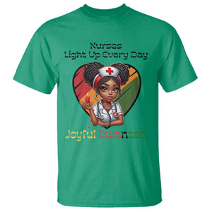 Nurses Light Up Everyday T Shirt Joyful Kwanzaa Celebration Gift TS12 Irish Green Print Your Wear