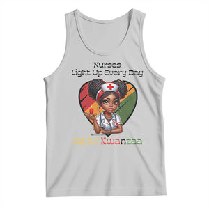 Nurses Light Up Everyday Tank Top Joyful Kwanzaa Celebration Gift TS12 Ash Print Your Wear