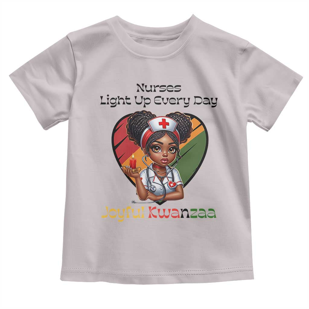 Nurses Light Up Everyday Toddler T Shirt Joyful Kwanzaa Celebration Gift TS12 Ice Gray Print Your Wear