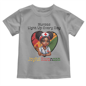 Nurses Light Up Everyday Toddler T Shirt Joyful Kwanzaa Celebration Gift TS12 Sport Gray Print Your Wear