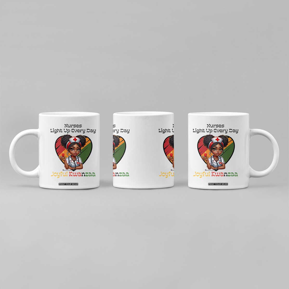 Nurses Light Up Everyday Coffee Mug Joyful Kwanzaa Celebration Gift TS12 Print Your Wear