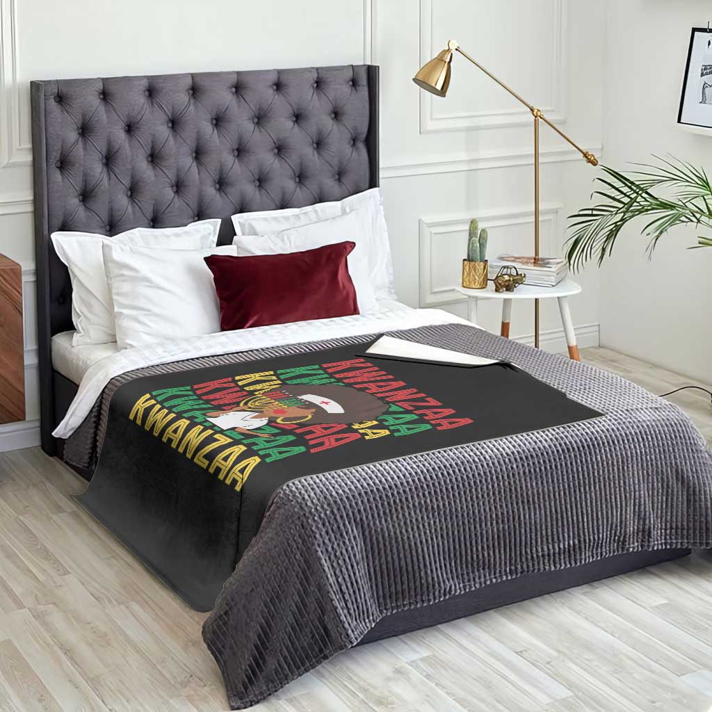 Kwanzaa Nurse Pride Throw Blanket African Heritage Holiday Gift TS12 Print Your Wear