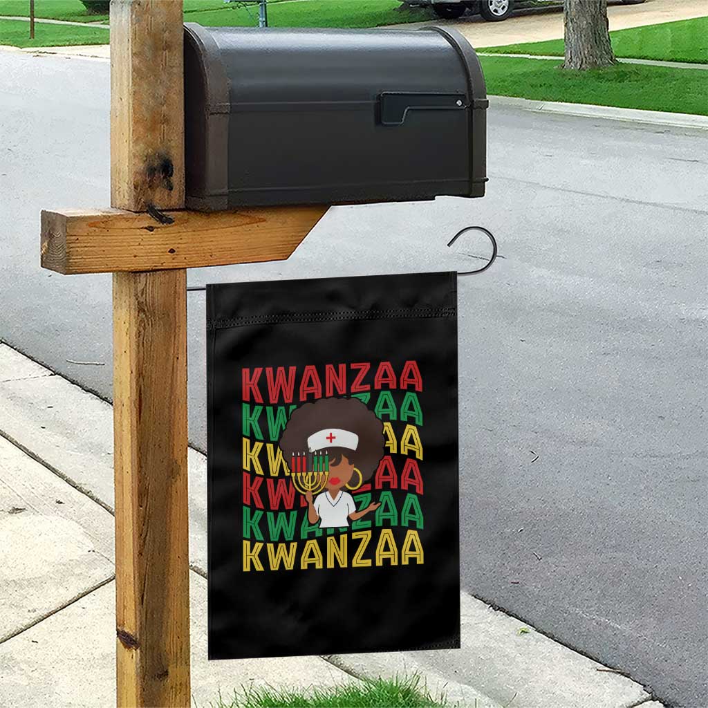 Kwanzaa Nurse Pride Garden Flag African Heritage Holiday Gift TS12 Print Your Wear